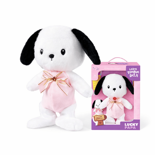 Interaktyvus pliušinis šuniukas – kalbantis, vaikštantis ir lavinantis minkštas žaislas 