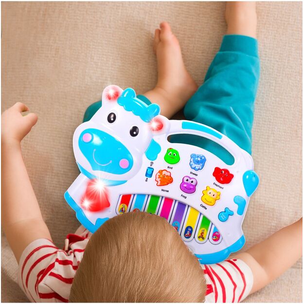 Vaikiškas pianinas Karvutė kūdikiams 2