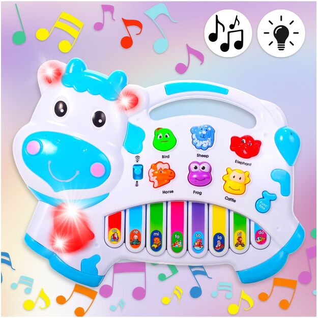 Vaikiškas pianinas Karvutė kūdikiams 6