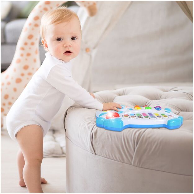 Vaikiškas pianinas Karvutė kūdikiams 7