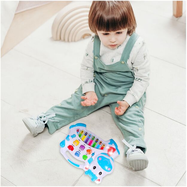 Vaikiškas pianinas Karvutė kūdikiams 9