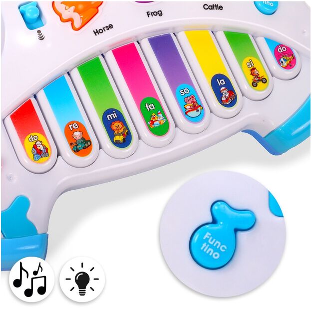 Vaikiškas pianinas Karvutė kūdikiams 8