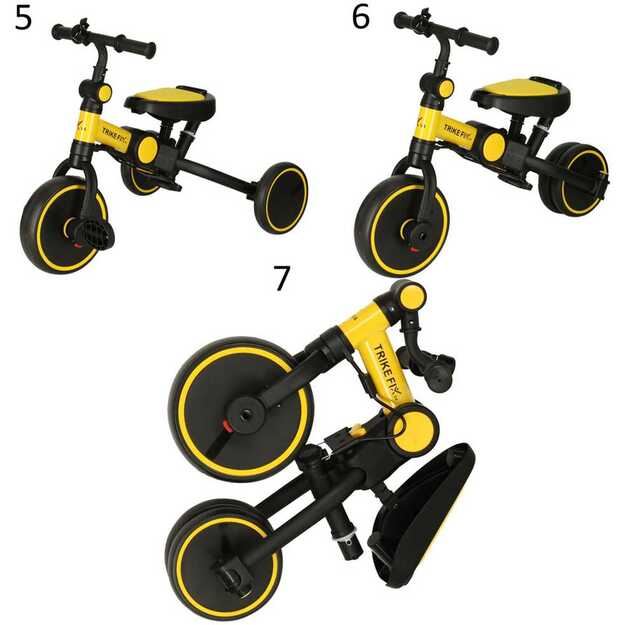 Vaikiškas triratukas „Trike Fix V4“ su stogeliu