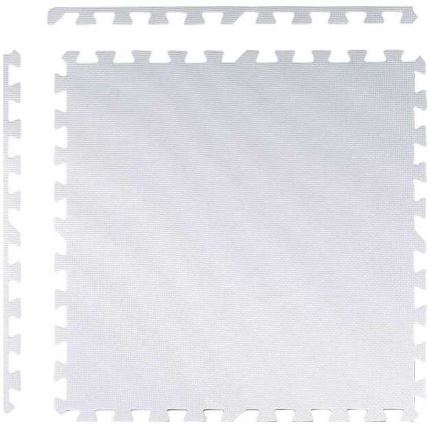 Didelis putplasčio kilimėlis, dėlionė Ricokids 60x60cm 4 vnt. persikų ir baltos spalvos