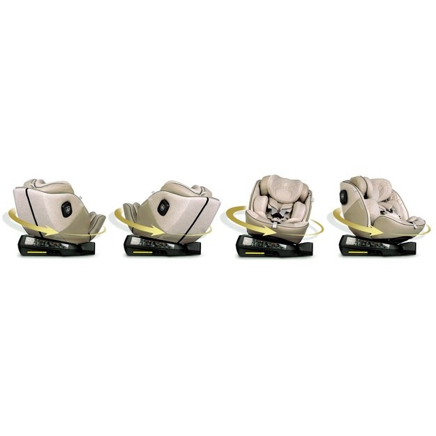 Nukido Aero Line automobilinė kėdutė, smėlio spalvos, 0-36 kg, ISOFIX