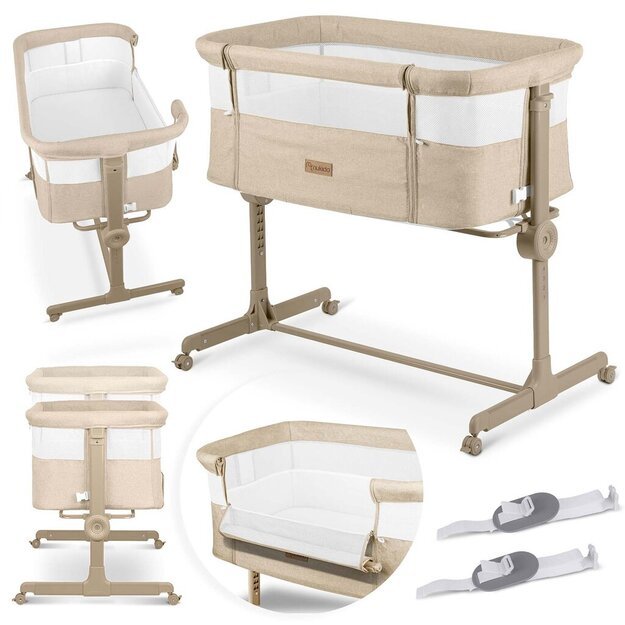Nukido pristatoma kelioninė lovytė 0-5mėnesių, 9kg, NK-243
