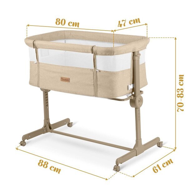 Nukido pristatoma kelioninė lovytė 0-5mėnesių, 9kg, NK-243 3