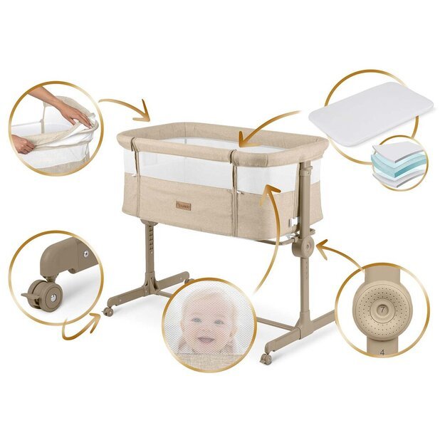 Nukido pristatoma kelioninė lovytė 0-5mėnesių, 9kg, NK-243 8