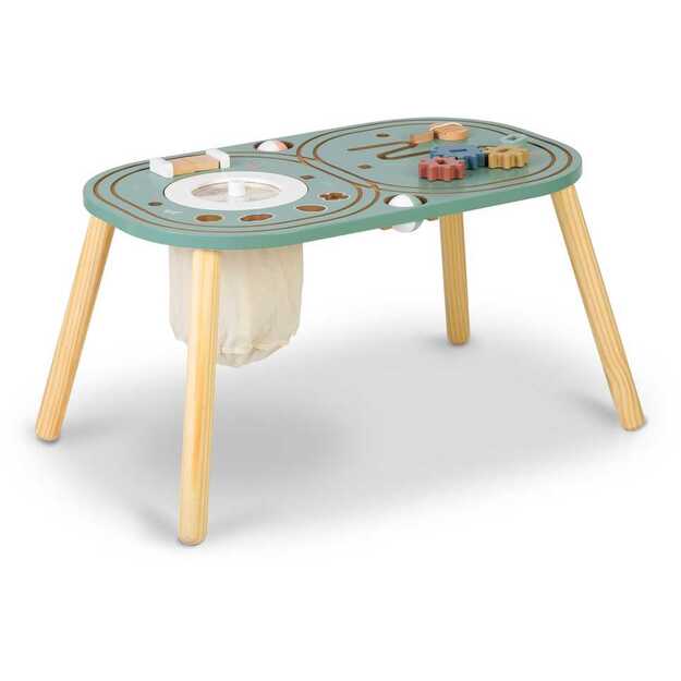 Medinis interaktyvus edukacinis stalas vaikams, NK-865 Nukido, traukinukas 5