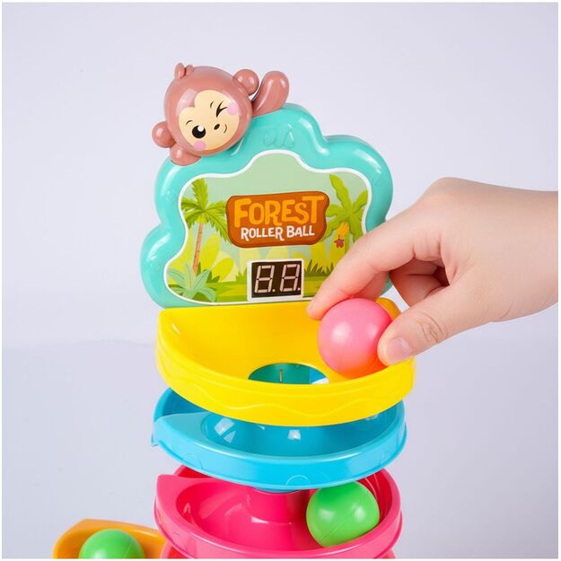 Interaktyvus žaislas Kamuoliukų takelis su plaktuku 10