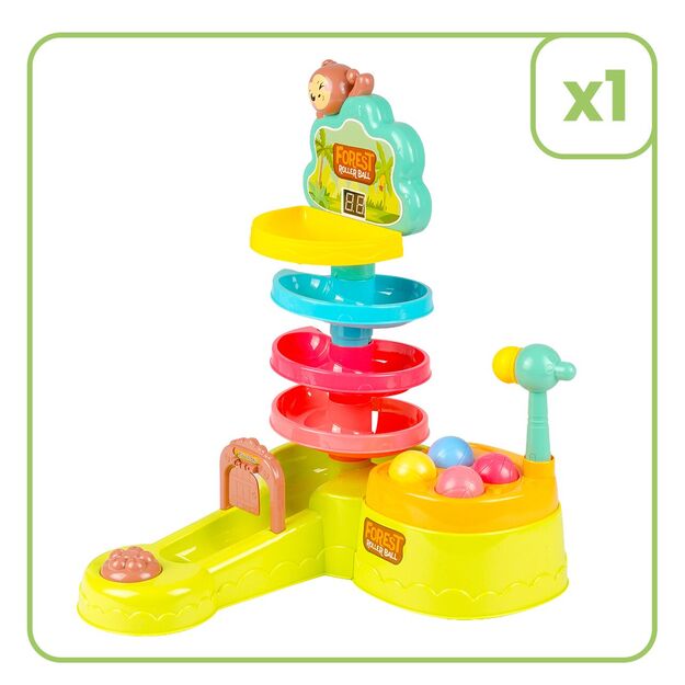 Interaktyvus žaislas Kamuoliukų takelis su plaktuku 8