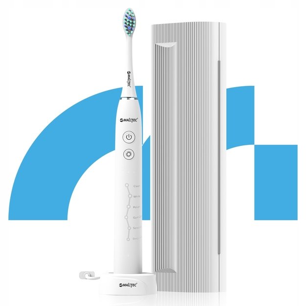 MalTec elektrinis dantų šepetėlis, atsparus vandeniui, X1 WH Sonic 1