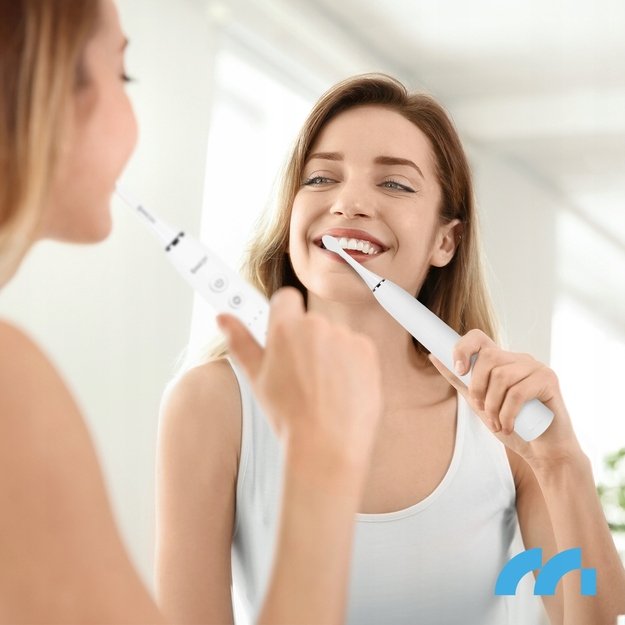 MalTec elektrinis dantų šepetėlis, atsparus vandeniui, X1 WH Sonic 2