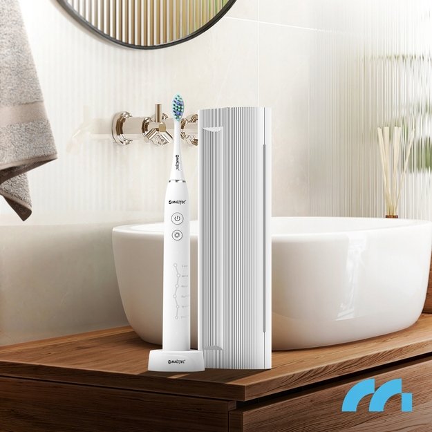 MalTec elektrinis dantų šepetėlis, atsparus vandeniui, X1 WH Sonic 3