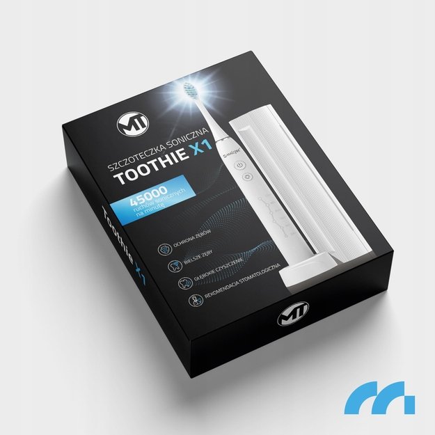 MalTec elektrinis dantų šepetėlis, atsparus vandeniui, X1 WH Sonic 13