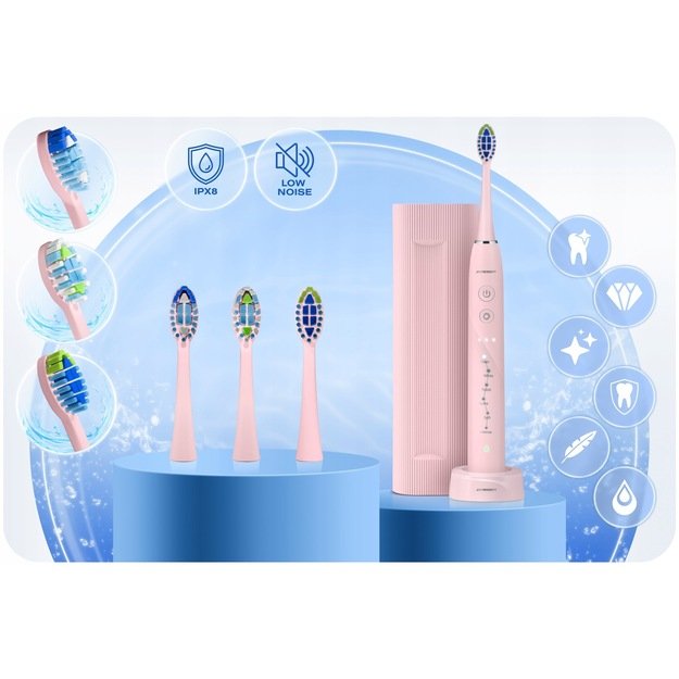 Berdsen Galaxy sonic dantų šepetėlis, rožinis 20