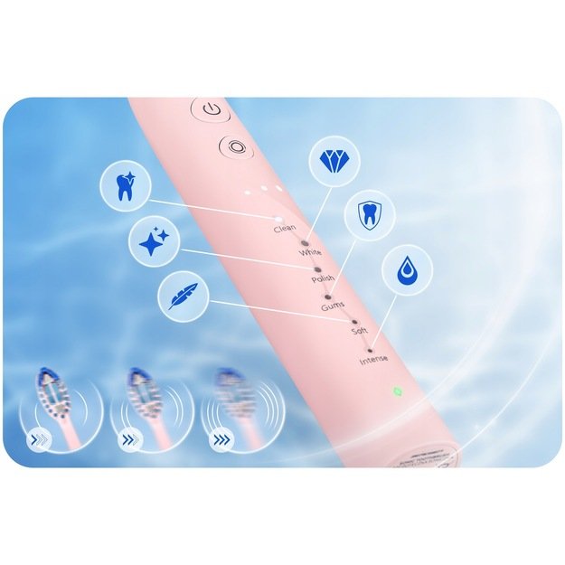 Berdsen Galaxy sonic dantų šepetėlis, rožinis 16