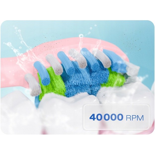 Berdsen Galaxy sonic dantų šepetėlis, rožinis 17