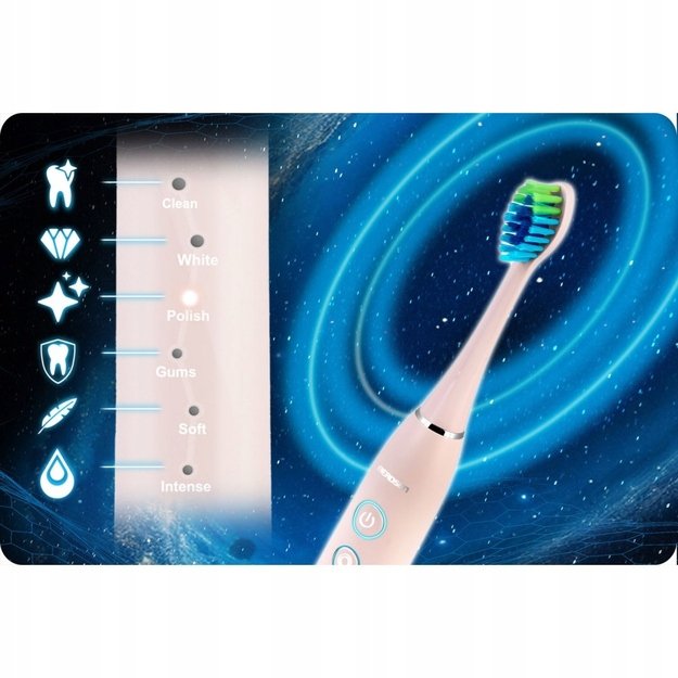 Berdsen Galaxy sonic dantų šepetėlis, rožinis 10