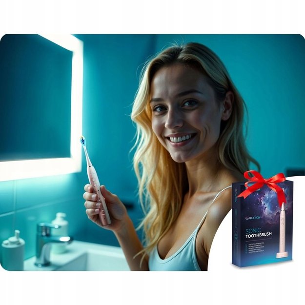 Berdsen Galaxy sonic dantų šepetėlis, rožinis 12