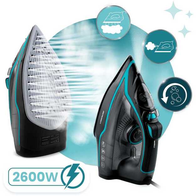 Garinis lygintuvas 2600 W, Berdsen BD-331, keraminė danga, vertikalus veikimas 2