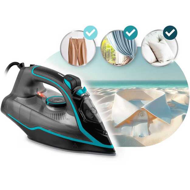 Garinis lygintuvas 2600 W, Berdsen BD-331, keraminė danga, vertikalus veikimas 7