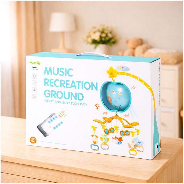 Muzikinė karuselė kūdikiams su projektoriumu ir nuotolinio valdymo pultu	 7