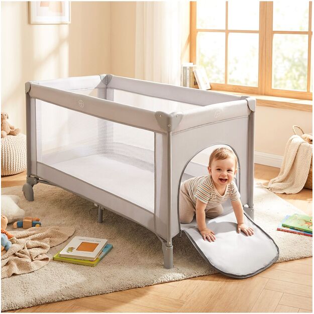 Kelioninė lovytė - maniežas Pilo, dviejų lygių, 125 x 65.5 x 76 cm 15