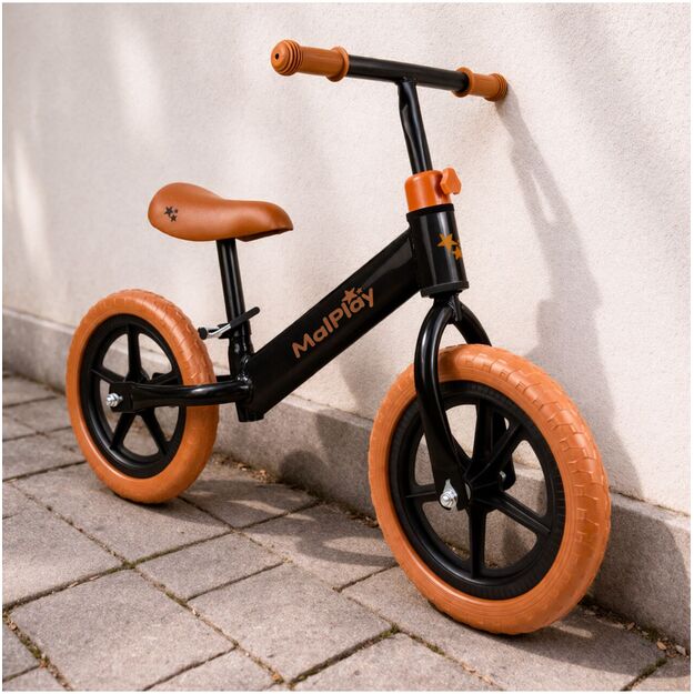 Paspiriamas balansinis dviratis LUWIK, 12" Eva putplasčio ratais 10