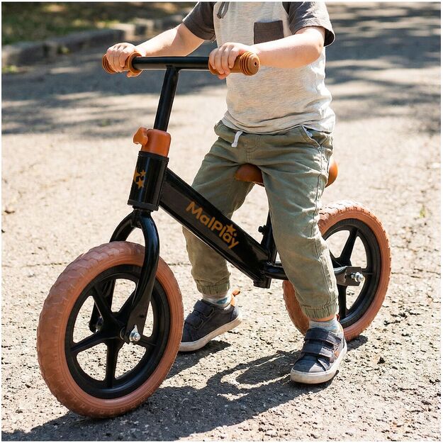 Paspiriamas balansinis dviratis LUWIK, 12" Eva putplasčio ratais 9