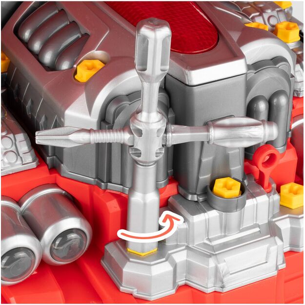 Žaislinis automobilio meistro sunkvežimio variklio išardymo rinkinys su vairavimo simuliatoriumi, garsais ir šviesomis 7