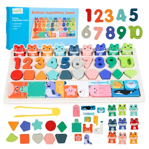 Lavinamoji medinė lenta Suskaičiuokim varlytes