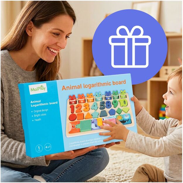 Lavinamoji medinė lenta Suskaičiuokim varlytes 2