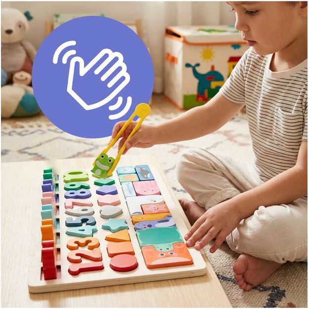 Lavinamoji medinė lenta Suskaičiuokim varlytes 3