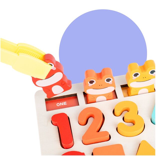 Lavinamoji medinė lenta Suskaičiuokim varlytes 7