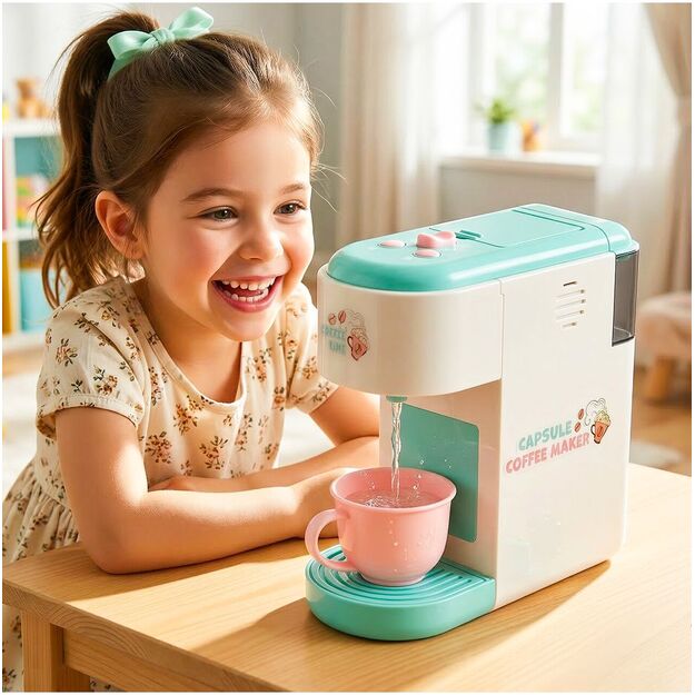 Žaislinis kapsulinis kavos virimo aparatas su šviesa ir garsu 4