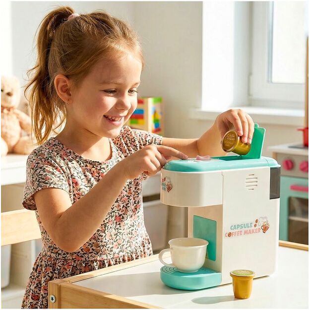 Žaislinis kapsulinis kavos virimo aparatas su šviesa ir garsu 9