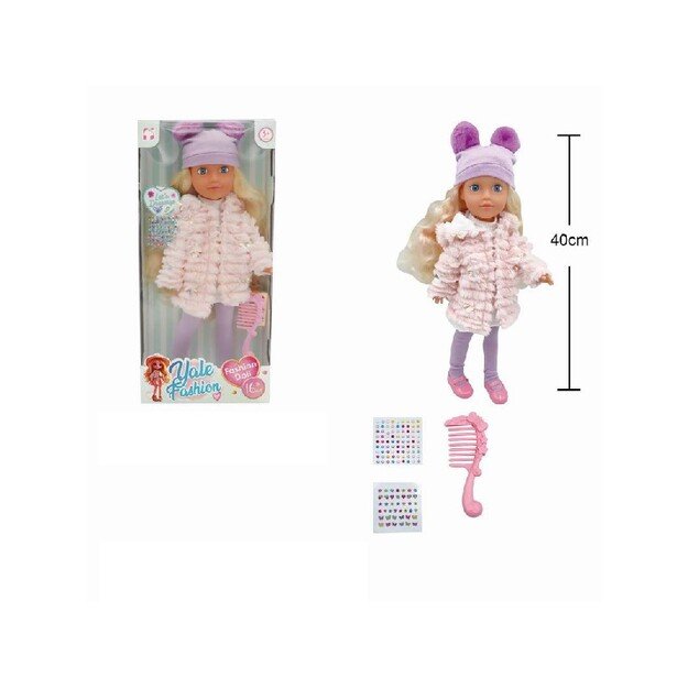 40 cm lėlė „Vale Fashion“ su aksesuarais – stilinga žaislinė lėlė mergaitėms 4
