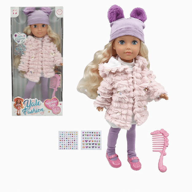 40 cm lėlė „Vale Fashion“ su aksesuarais – stilinga žaislinė lėlė mergaitėms