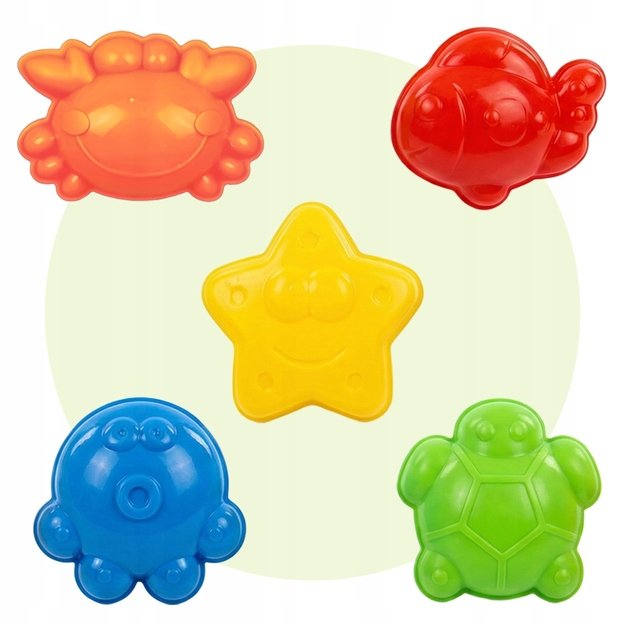 Smėlio ir vandens stalas su priedais, 19 el. 6