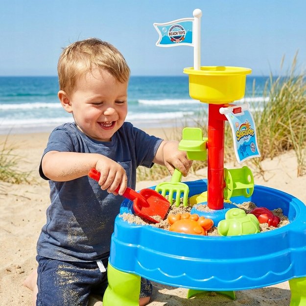 Smėlio ir vandens stalas su priedais, 19 el. 10