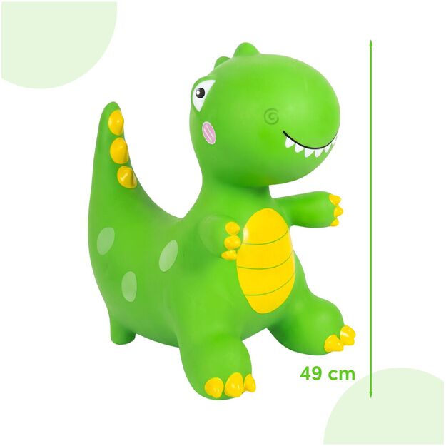 Pripučiamas guminis šokliukas Dinozauras su pompa, 49 cm 1