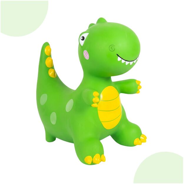 Pripučiamas guminis šokliukas Dinozauras su pompa, 49 cm 8