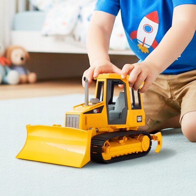 Žaislinis traktorius buldozeris su šviesa ir garsu 7