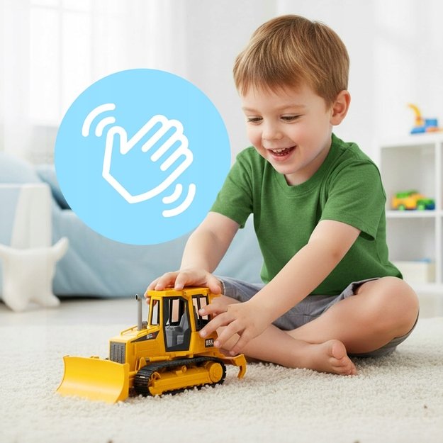 Žaislinis traktorius buldozeris su šviesa ir garsu 9