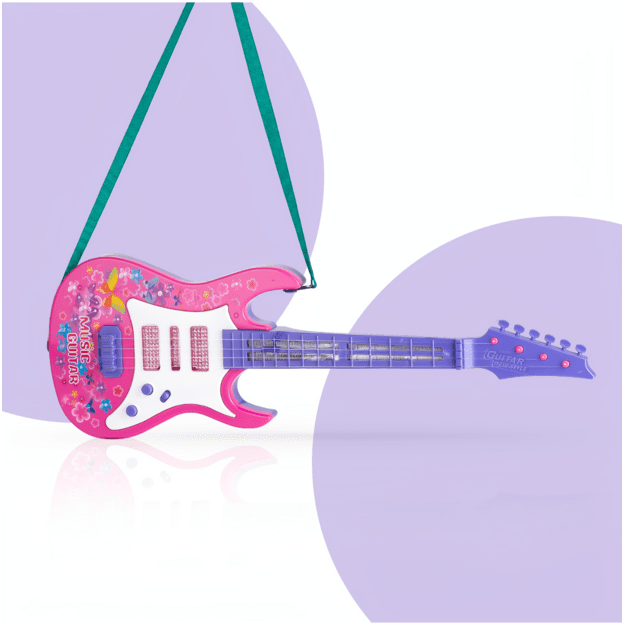 Vaikiška gitara 53 cm su šviesa ir garsu