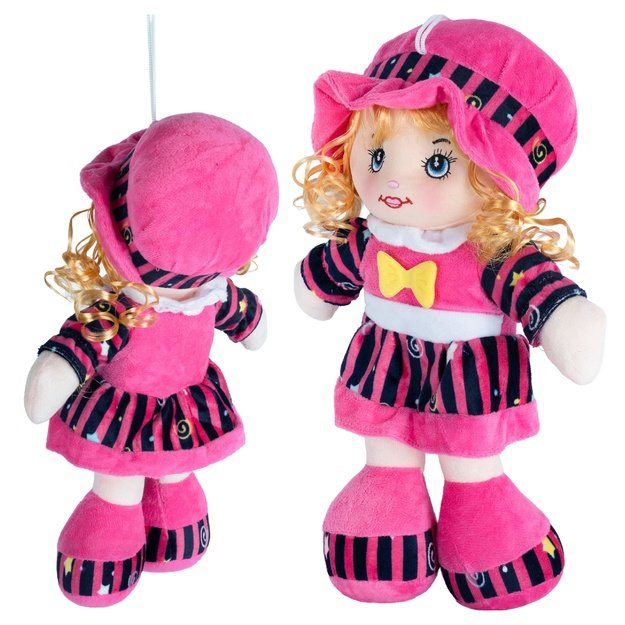 Minkštas žaislas Skudurinė lėlė Lena, 35 cm