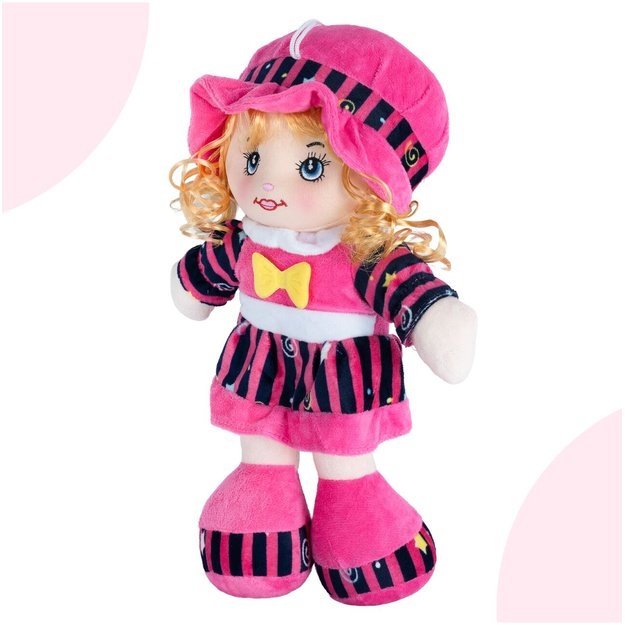 Minkštas žaislas Skudurinė lėlė Lena, 35 cm