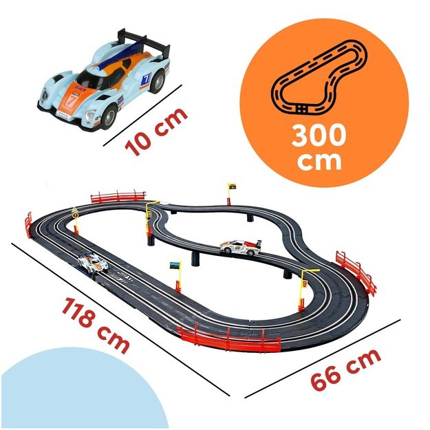 Žaislinė TOP TURBO lenktynių trasa, 300 cm