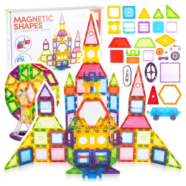 Magnetinis konstruktorius, 130 vnt